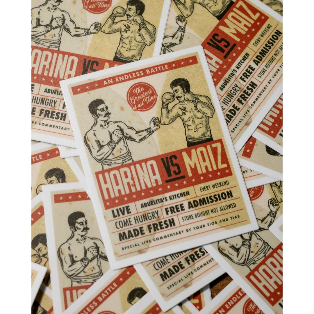 STICKER - HARINA VS. MAIZ