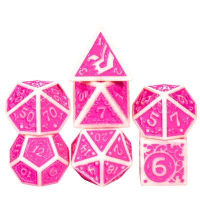 fb DICE SET 7 FUSCHIA DEPTHS