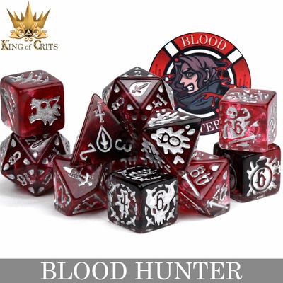 dnd DICE SET 11 BLOOD HUNTER