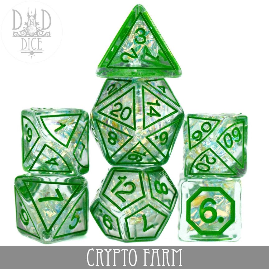 dnd DICE SET 7 CRYPTO FARM