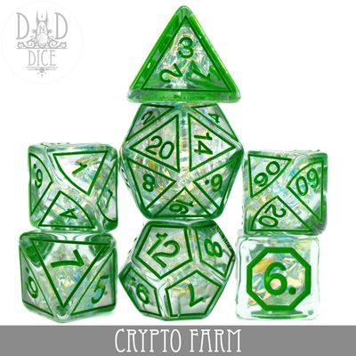dnd DICE SET 7 CRYPTO FARM