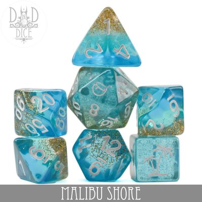 dnd DICE SET 7 MALIBU SHORE