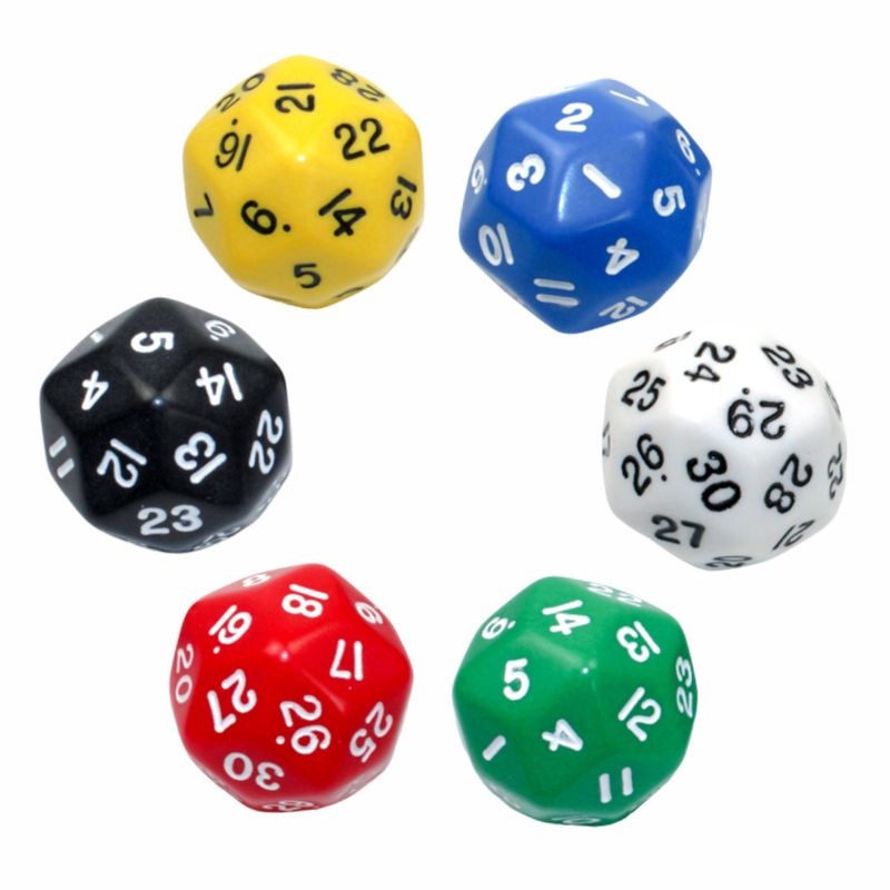 DICE D30 33mm OPAQUE Assorted Colors