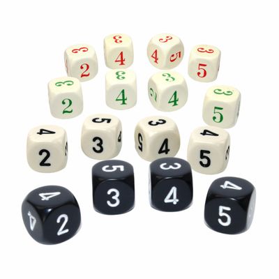 CUSTOM D6 16mm AVERAGING 2-3-3-4-4-5 (Assorted Colors)