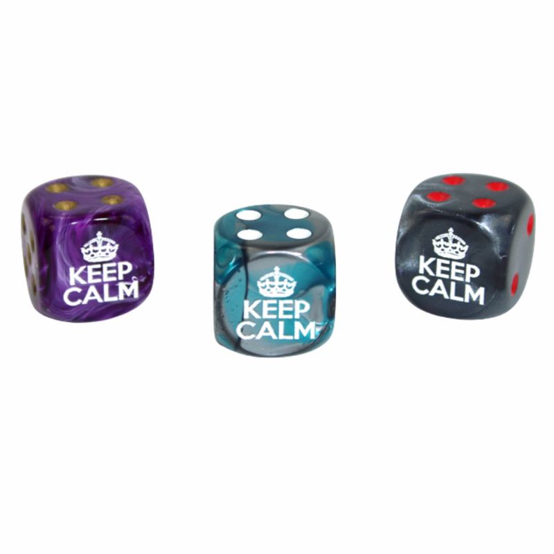 CUSTOM D6 16mm KEEP CALM (Assorted Colors)