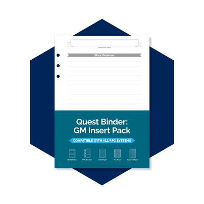 QUEST BINDER: GAME MASTER (ANY TTRPG)