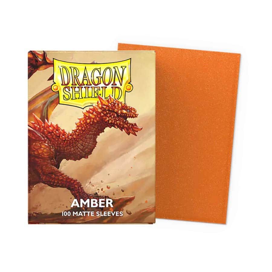 DRAGON SHIELD:  MATTE: AMBER (100)