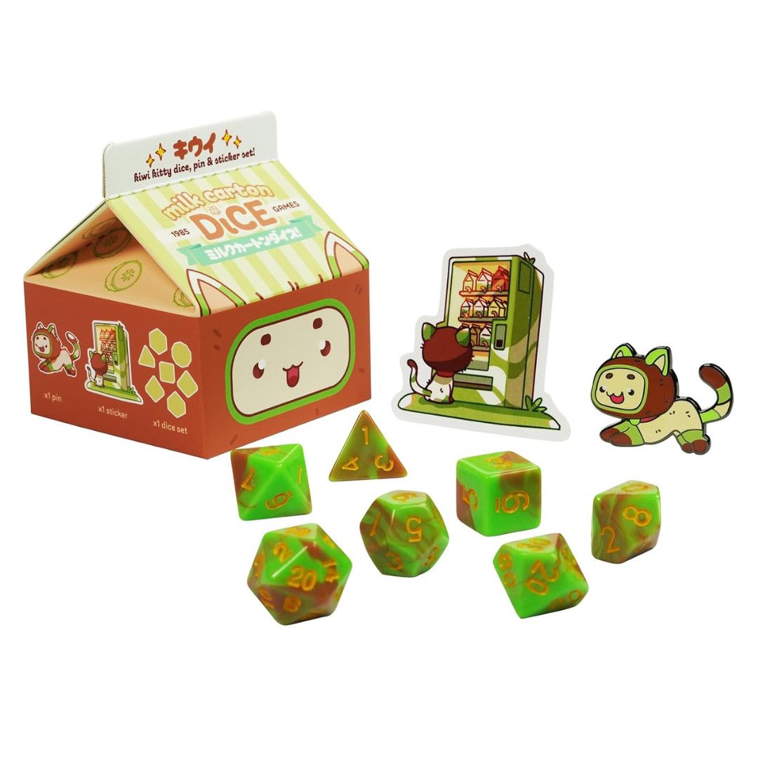 MILK CARTON KAWAII CAT DICE - KALA KIWI
