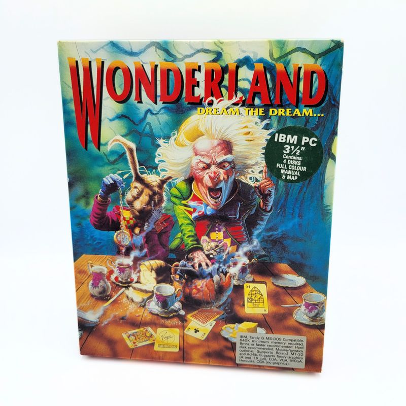 WONDERLAND 3.5&quot; Disk PC Game (Used, 1990)