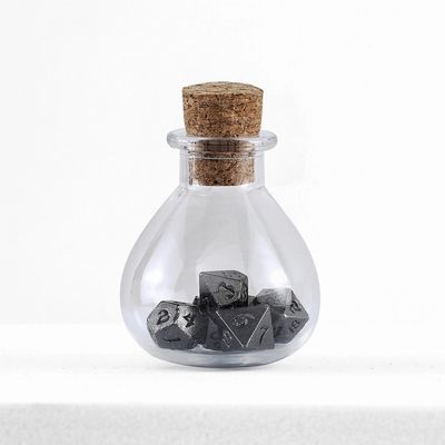 hym DICE SET 7 METAL MINI UNSEELIE - GUNMETAL