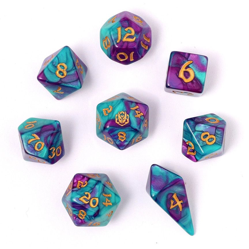 hym DICE SET 8 WYRMFORGED ROLLERS - FROST BLOOM