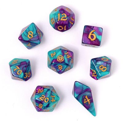 hym DICE SET 8 WYRMFORGED ROLLERS - FROST BLOOM