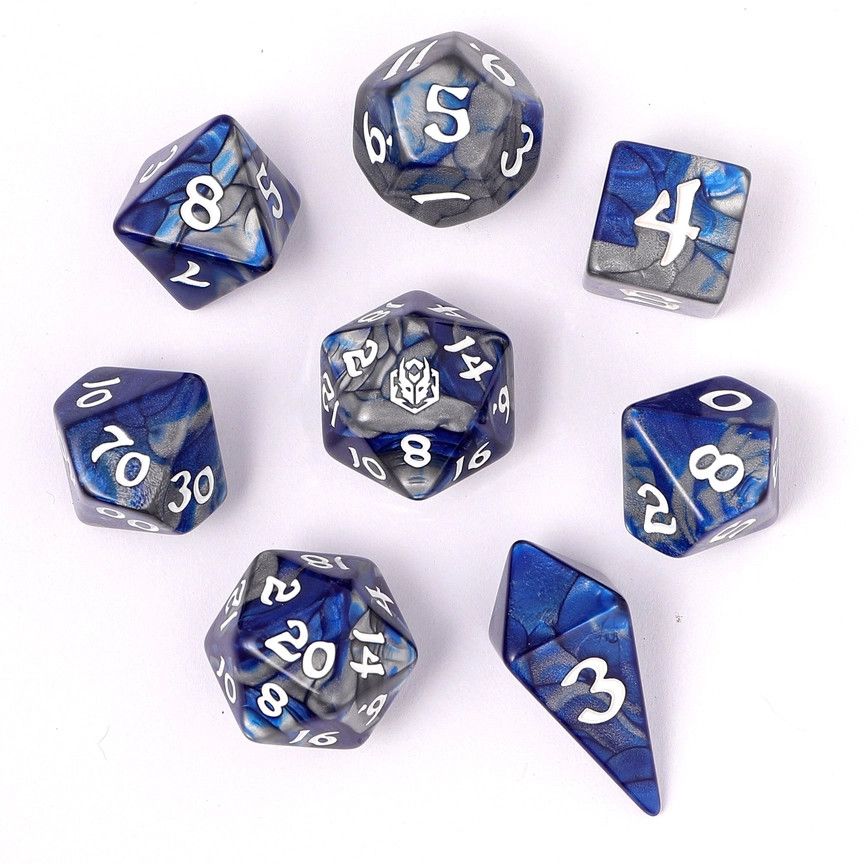 hym DICE SET 8 WYRMFORGED ROLLERS - PALADIN STEEL