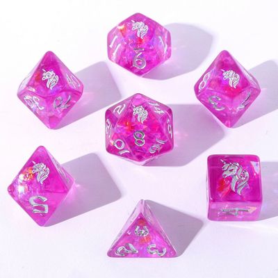 hym DICE SET 7 WYRMFORGED ROLLERS - LUMINA UNICORNIA