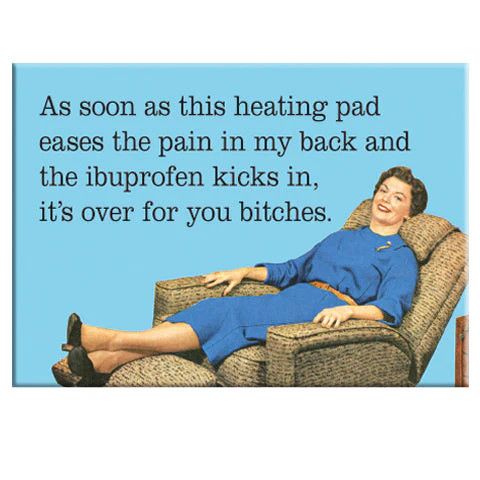 MAGNET - HEATING PAD AND IBUPROFEN
