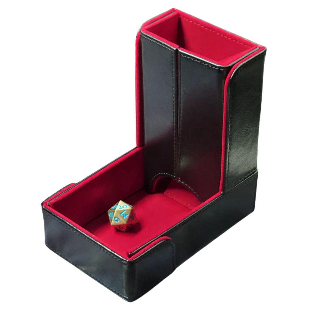 DICE TOWER &amp; TRAY - THE KEEP Red