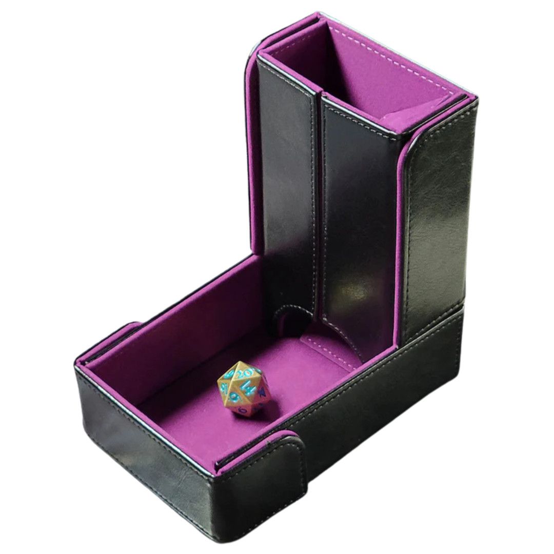 DICE TOWER &amp; TRAY - THE KEEP Purple