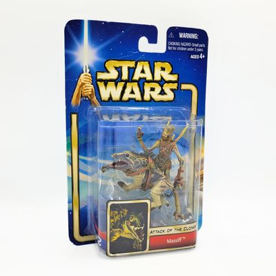 SW EPISODE 2 ACTION FIGURE - MASSIFF w/ GEONOSIAN WARRIOR (2002)