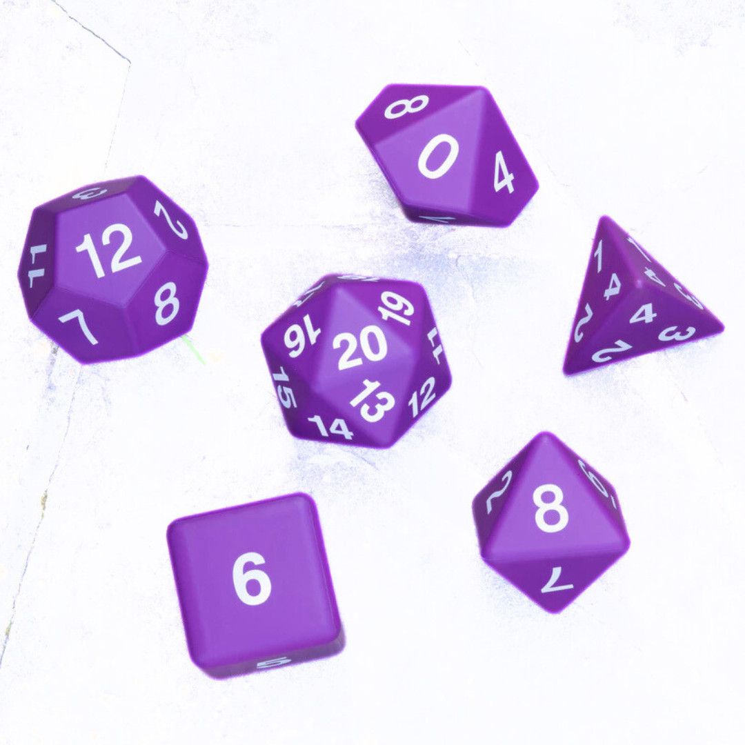 DICE SET 6 GIANT FOAM 3.5&#39;  - PURPLE