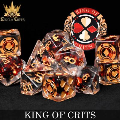 dnd DICE SET 11 KING OF CRITS