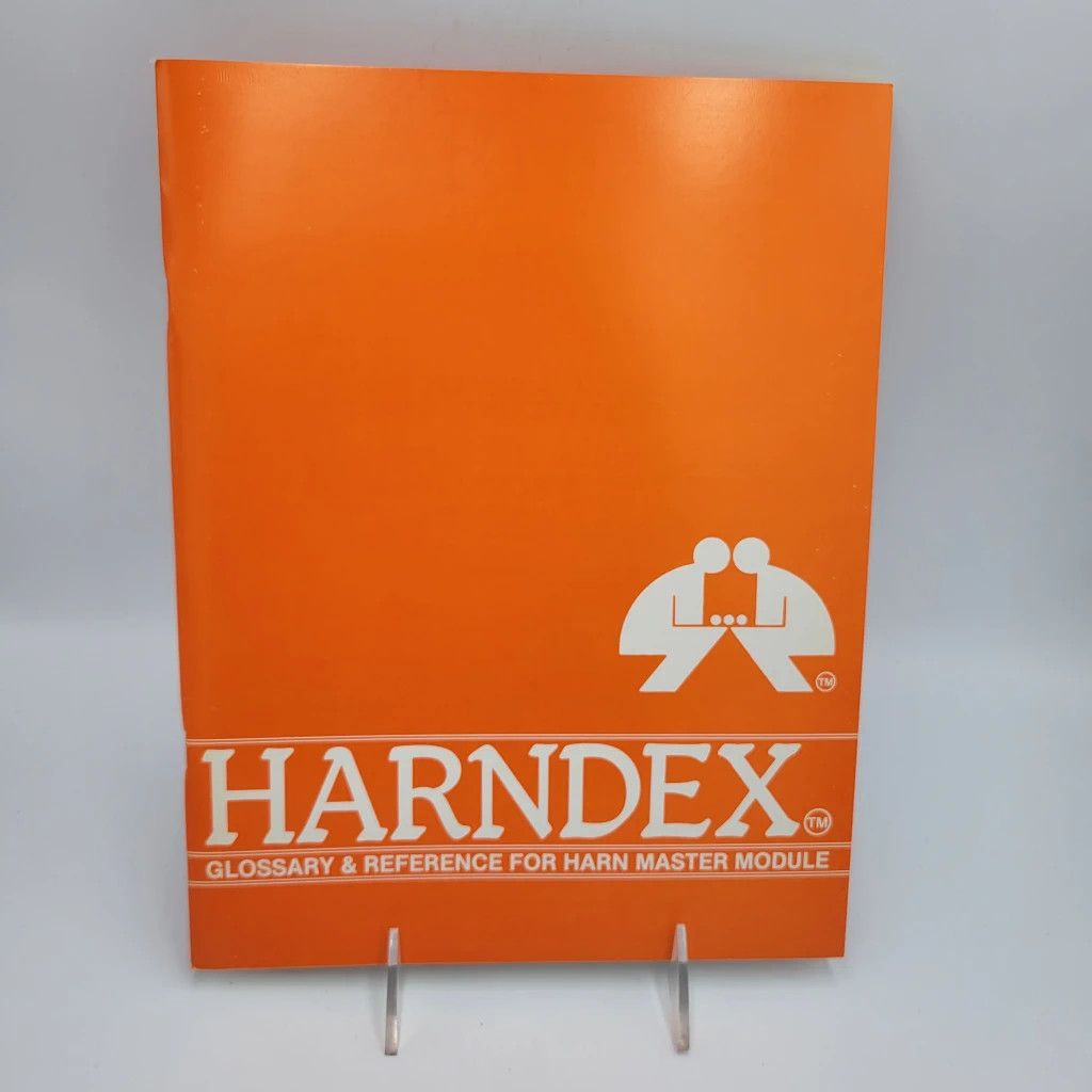 HARNDEX - GLOSSARY &amp; REFERENCE OF HARN MASTER MODULE (1983)
