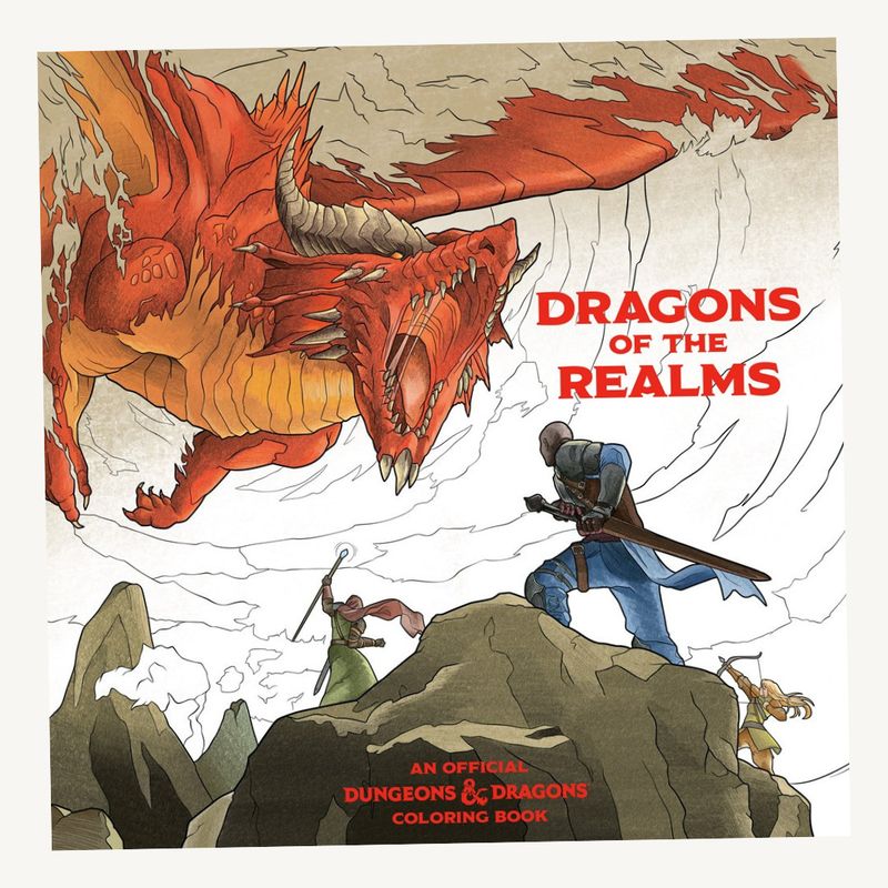 COLORING BOOK D&amp;D: DRAGONS OF THE REALMS