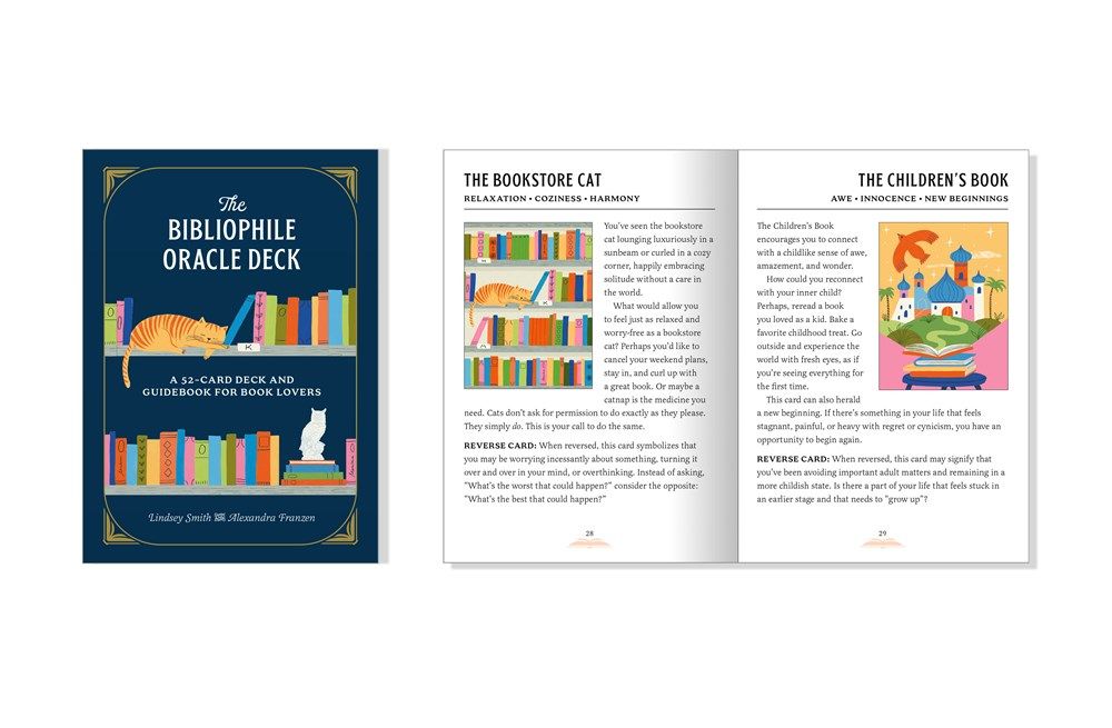 The Bibliophile Oracle Deck – 52 Cartes Et Livret Pour Amoureux Des Livres – Tirage Ludique Et Inspirant