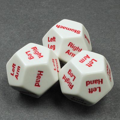 CUSTOM D12 28mm BODY PARTS (HIT LOCATION) WHITE w/ RED