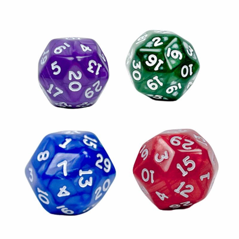 DICE D30 24mm PEARLESCENT (Assorted Colors)