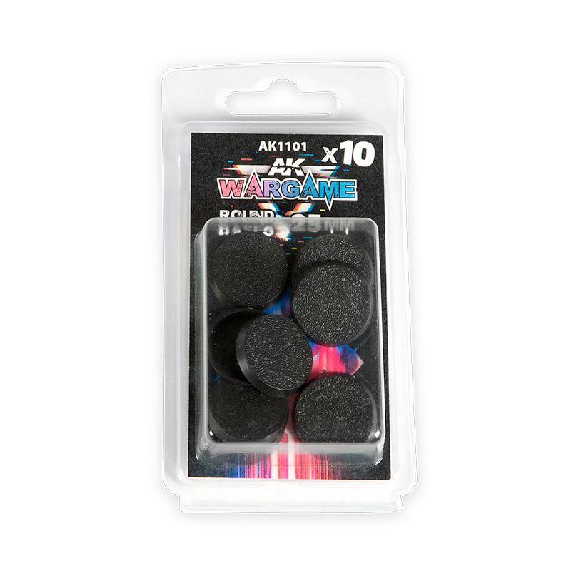 AK INTERACTIVE ROUND BASES 25MM (10 UNITS)