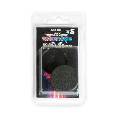 AK INTERACTIVE ROUND BASES 40MM (5 UNITS)