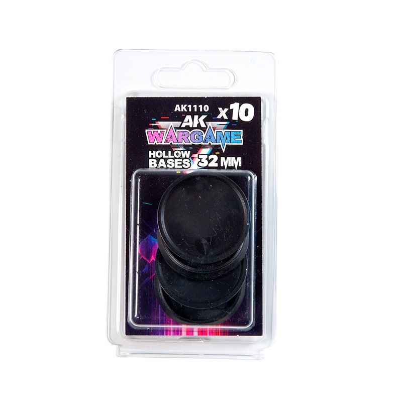AK INTERACTIVE HOLLOW BASES 32MM (10 UNITS)