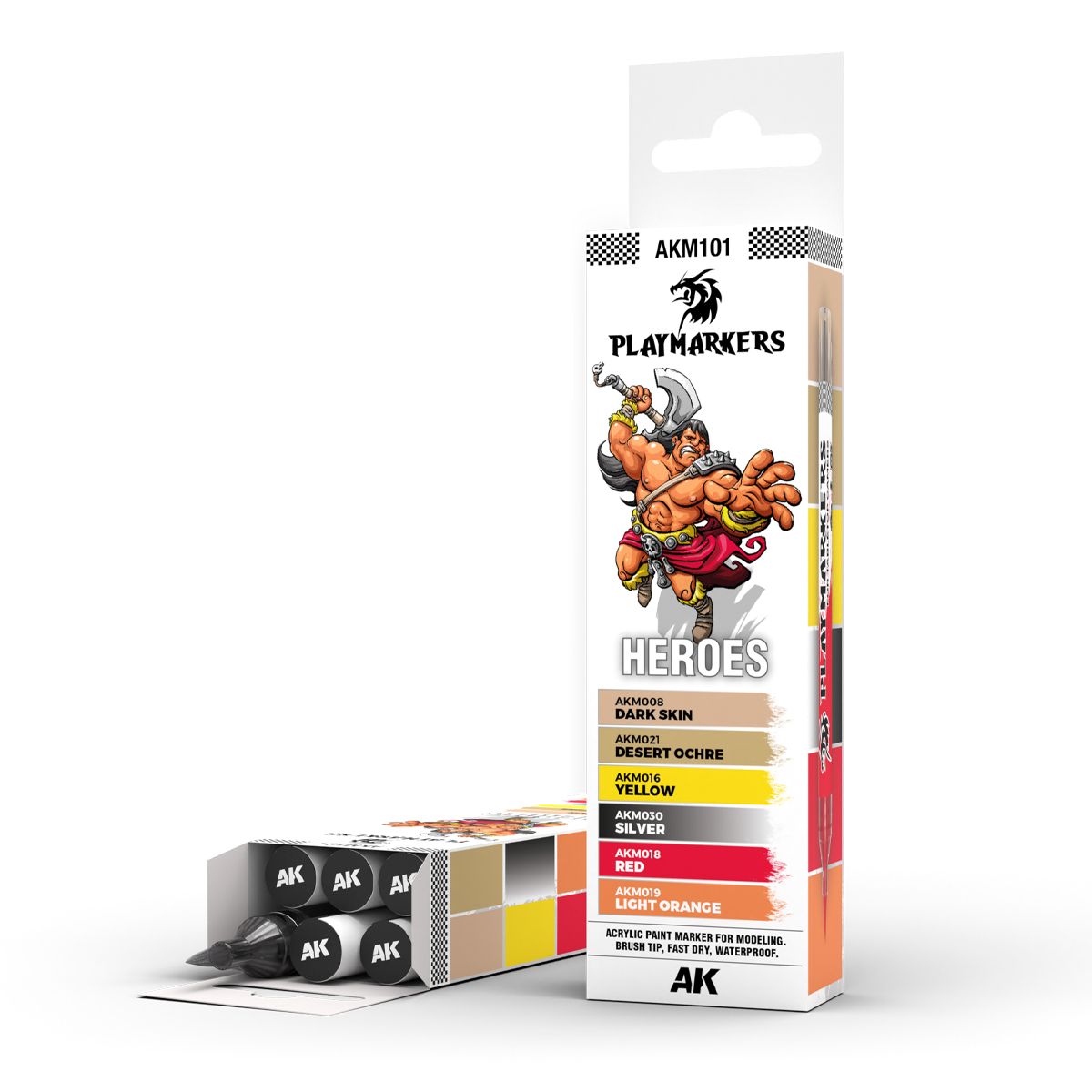 AK INTERACTIVE PLAYMARKERS - HEROES (6 SET)