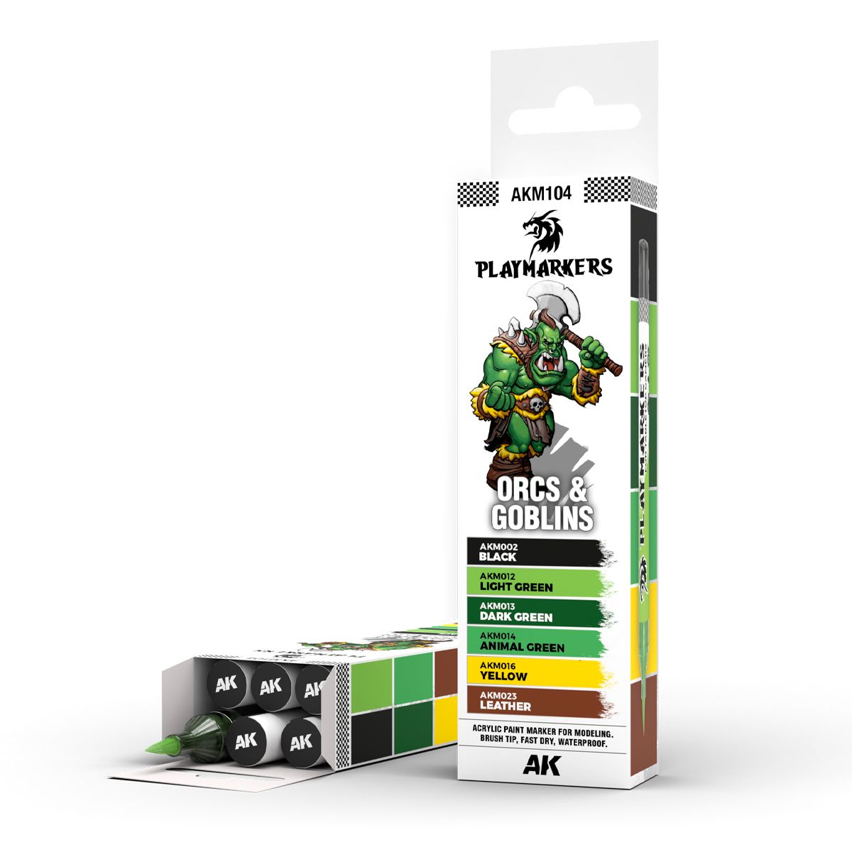 AK INTERACTIVE PLAYMARKERS - ORCS &amp; GOBLINS (6 SET)