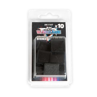 AK INTERACTIVE SQUARE BASES 25MMX25MM (10 UNITS)