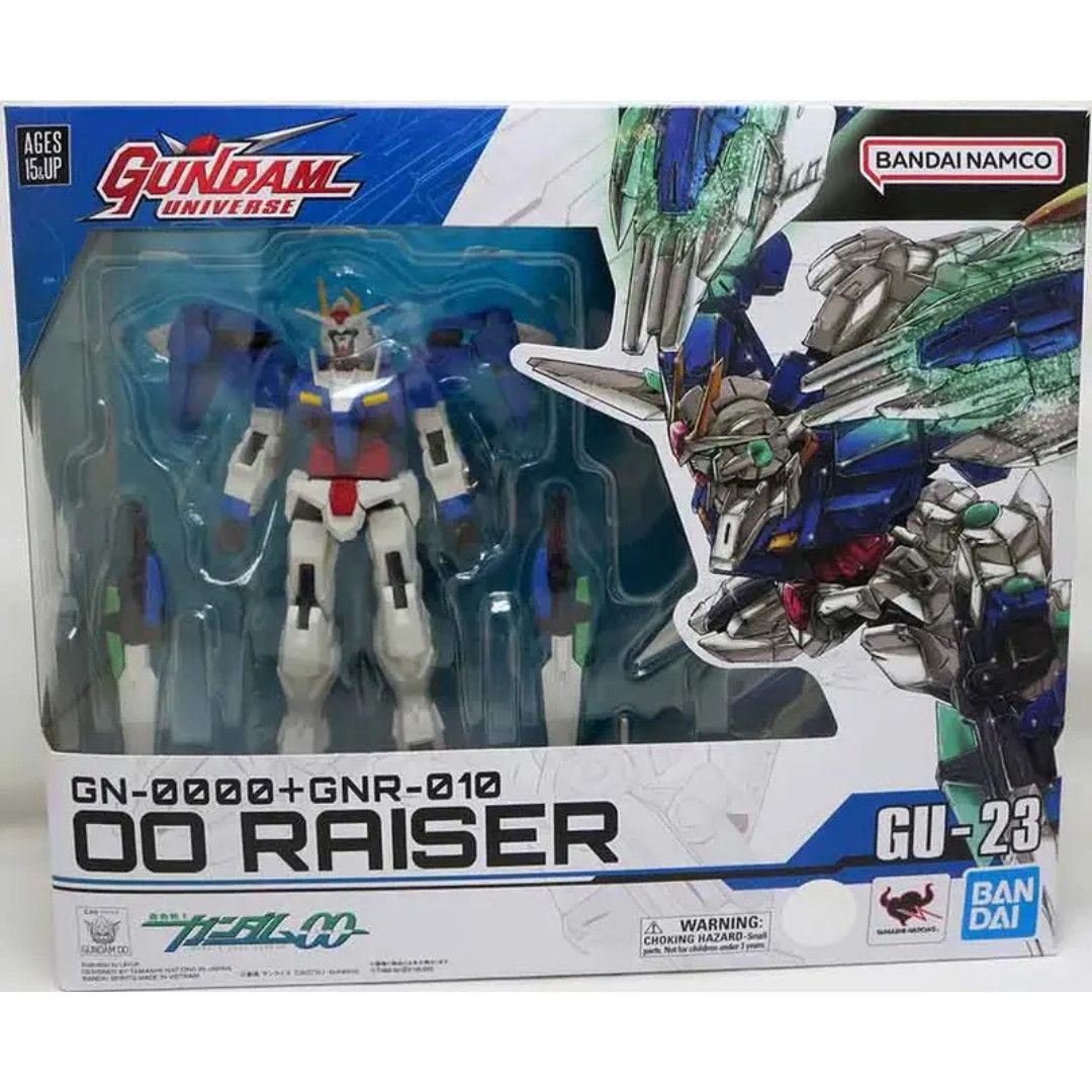BANDAI SPIRITS GUNDAM UNIVERSE GN-0000 + GNR-010 00 RAISER FIGURINE