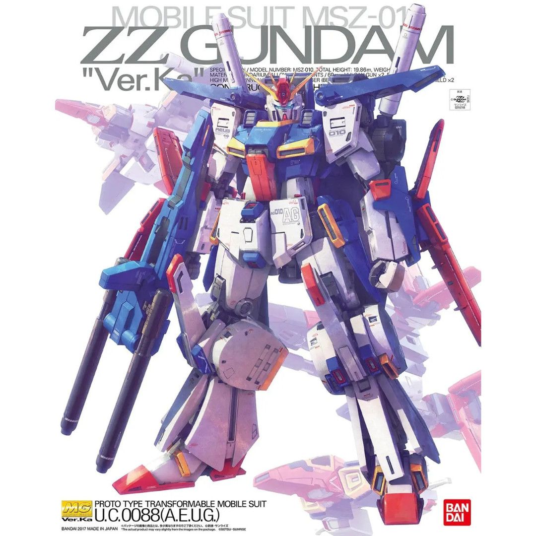 GUNPLA: BANDAI MG 1/100 ZZ GUNDAM VER.KA