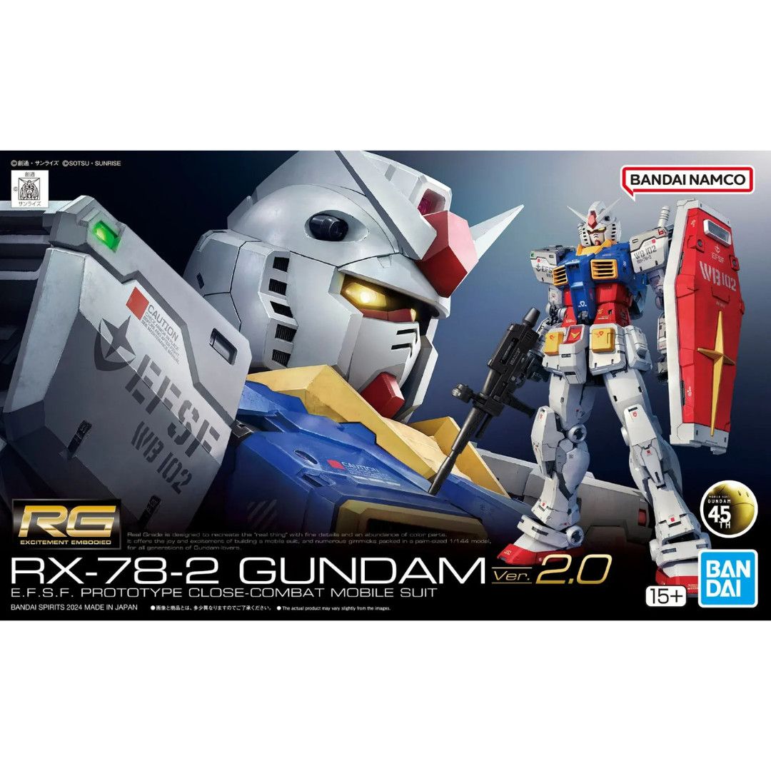 GUNPLA: BANDAI RG #40 1/144 RX-78-2 GUNDAM VER.2
