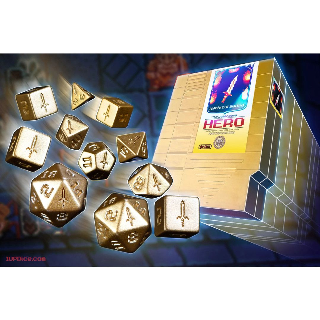 1UP-DICE MASTER EDITION MYTHICAL SWORD POLYHEDRAL