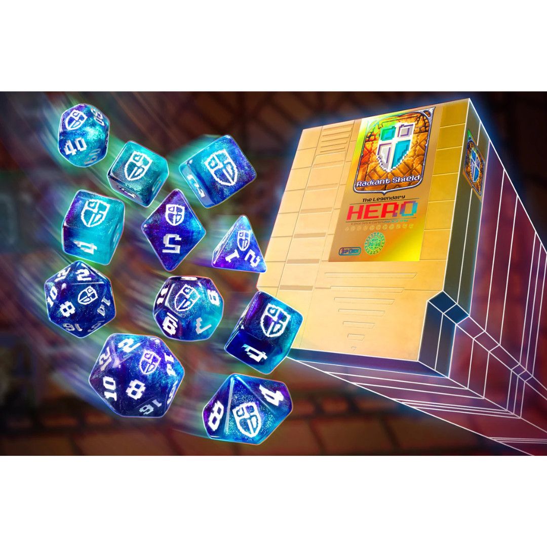 1UP-DICE RADIANT SHIELD POLYHEDRAL SET