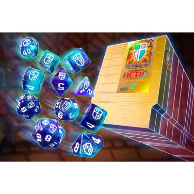 1UP-DICE RADIANT SHIELD POLYHEDRAL SET