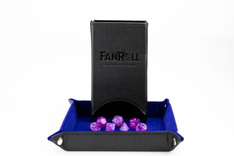 DICE TOWER FOLD UP LEATHER BLACK