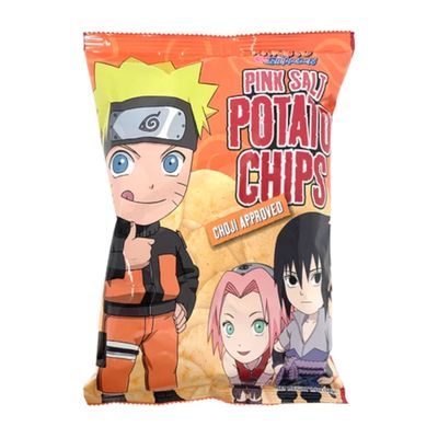NARUTO PINK SALT POTATO CHIPS, 1.9 OZ