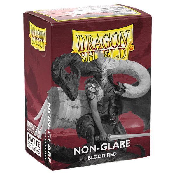 DRAGON SHIELD: MATTE BLOOD RED NON-GLARE (100)