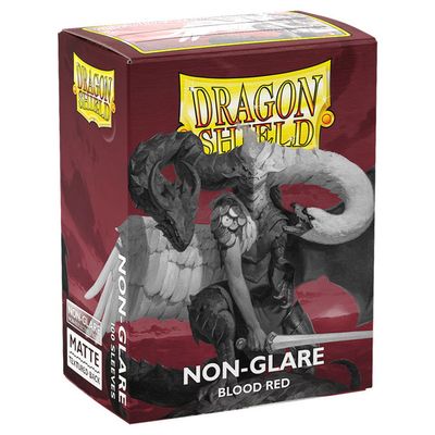 DRAGON SHIELD: MATTE BLOOD RED NON-GLARE (100)