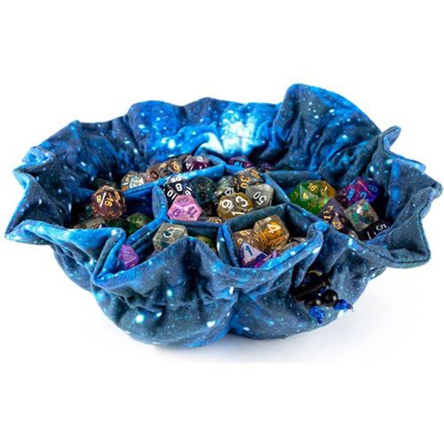 DICE BAG: VELVET 7 POCKET - GALAXY