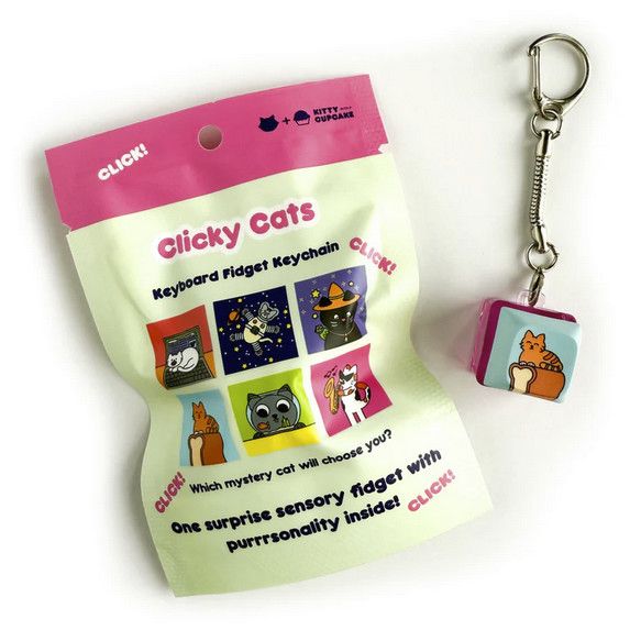 BLIND BOX - CLICKY CAT KEYCHAIN