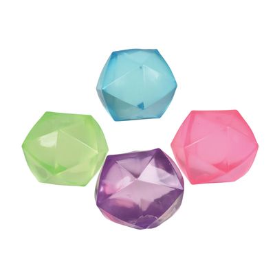 GEO SQUISH SUGAR POLYHEDRON SQUISH BALL Assorted Colors