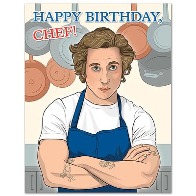 CARD - THE BEAR HAPPY BIRTHDAY CHEF