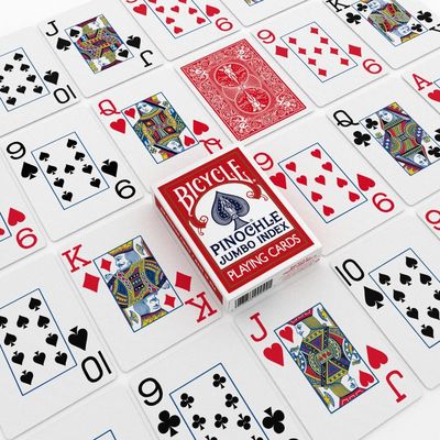 BICYCLE PINOCHLE RED JUMBO INDEX